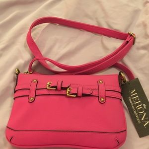 NWT Fuchsia  Merona Cross Body Bag